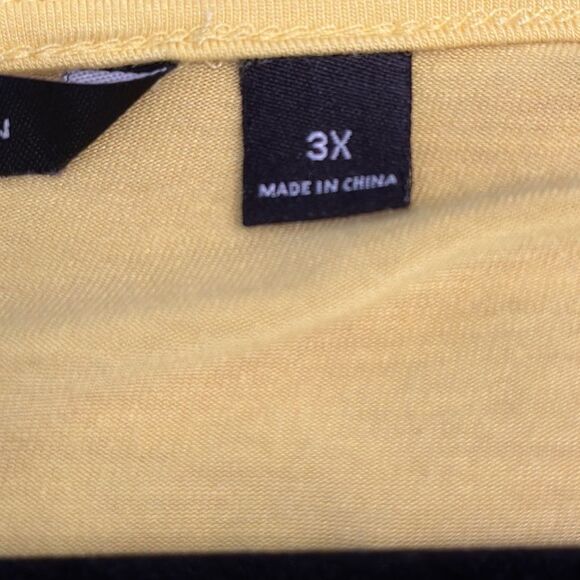H By Halston Tunic Size 3X Essential Boatneck Yellow - Picture 8 of 11